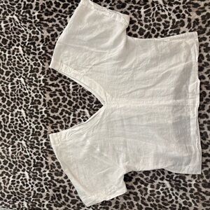 Freepeople Ivory Linen Blouse